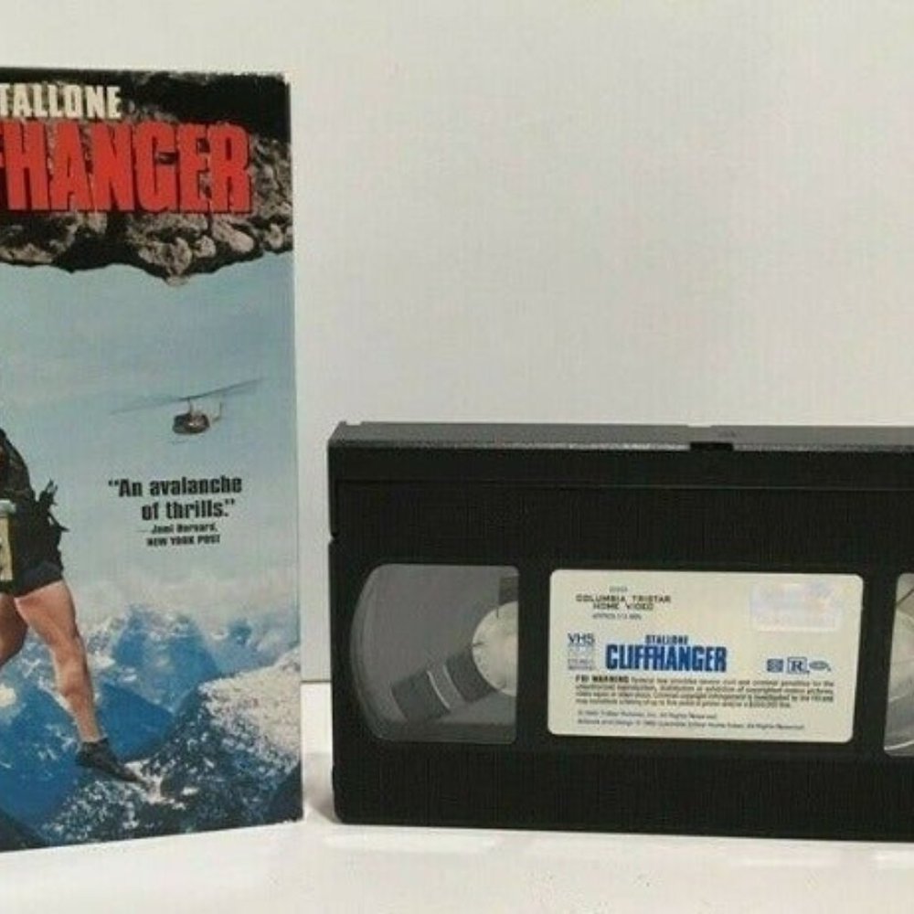 Cliffhanger VHS Tape 1993 Sylvester Stallone Vintage Action Thriller Movie